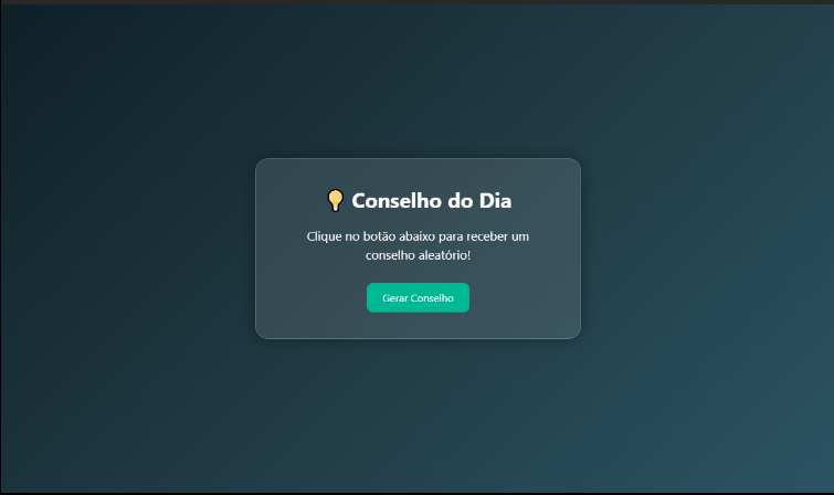 Projeto API de Conselhos - gerador de conselhos aleatórios