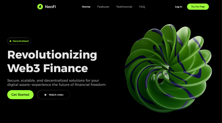 Projeto Neo Fi - interface de banco digital
